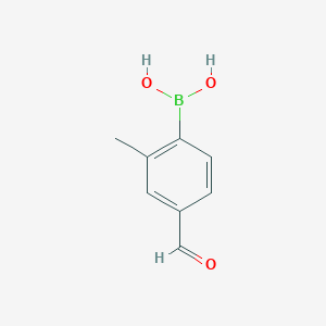molecular formula C8H9BO3 B142566 4-甲酰基-2-甲基苯硼酸 CAS No. 156428-81-8