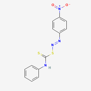 Diazene, (4-nitrophenyl)[[(phenylamino)thioxomethyl]thio]-