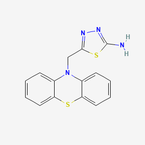 1,3,4-Thiadiazol-2-amine, 5-(10H-phenothiazin-10-ylmethyl)-