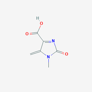 1-Methyl-5-methylidene-2-oxo-2,5-dihydro-1H-imidazole-4-carboxylic acid