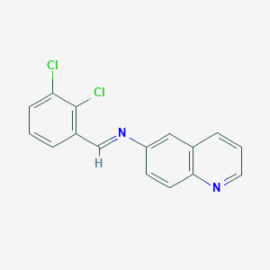 (E)-1-(2,3-Dichlorophenyl)-N-(quinolin-6-yl)methanimine