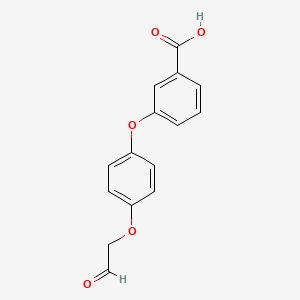 3-[4-(2-Oxoethoxy)phenoxy]benzoic acid