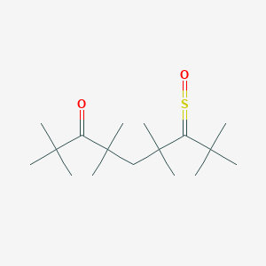 2,2,4,4,6,6,8,8-Octamethyl-7-(oxo-lambda~4~-sulfanylidene)nonan-3-one