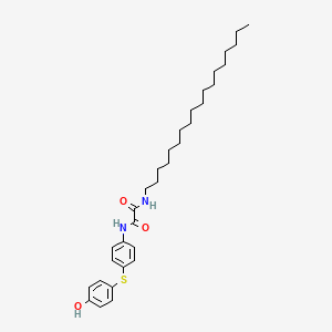 N~1~-{4-[(4-Hydroxyphenyl)sulfanyl]phenyl}-N~2~-octadecylethanediamide