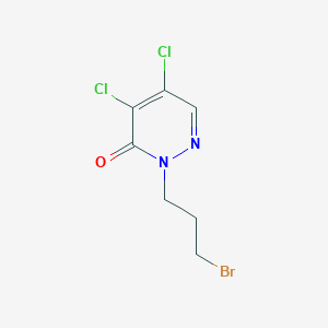 3(2H)-Pyridazinone, 2-(3-bromopropyl)-4,5-dichloro-