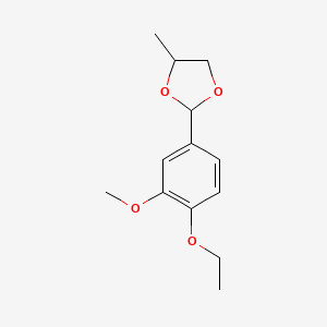 1,3-Dioxolane, 2-(4-ethoxy-3-methoxyphenyl)-4-methyl-