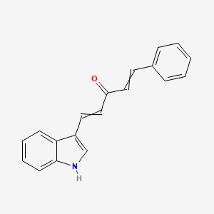 1-(1H-indol-3-yl)-5-phenylpenta-1,4-dien-3-one