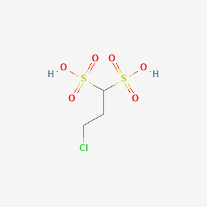 molecular formula C3H7ClO6S2 B14256833 3-Chloropropane-1,1-disulfonic acid CAS No. 207561-94-2