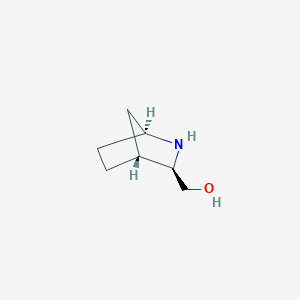 molecular formula C7H13NO B14256852 2-Azabicyclo[2.2.1]heptane-3-methanol, (1S,3R,4R)- CAS No. 204327-16-2