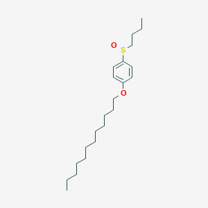 molecular formula C22H38O2S B14256854 1-(Butane-1-sulfinyl)-4-(dodecyloxy)benzene CAS No. 400796-70-5