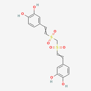 1,2-Benzenediol, 4,4'-[methylenebis[sulfonyl-(1E)-2,1-ethenediyl]]bis-