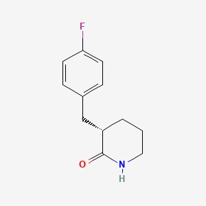 (3S)-3-[(4-fluorophenyl)methyl]piperidin-2-one