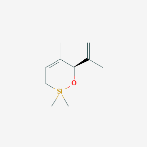 molecular formula C10H18OSi B14256875 (6R)-2,2,5-trimethyl-6-prop-1-en-2-yl-3,6-dihydrooxasiline CAS No. 247063-87-2