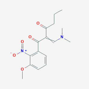 2-[(Dimethylamino)methylidene]-1-(3-methoxy-2-nitrophenyl)hexane-1,3-dione