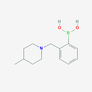 molecular formula C13H20BNO2 B1425692 2-((4-甲基哌啶-1-基)甲基)苯硼酸 CAS No. 1313737-75-5