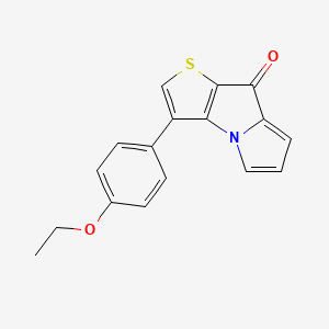 8H-Thieno[2,3-b]pyrrolizin-8-one, 3-(4-ethoxyphenyl)-