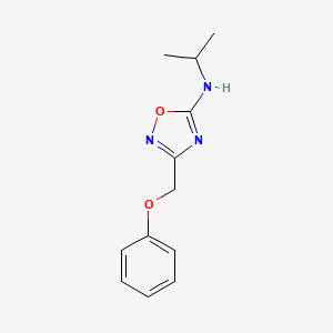 B1425693 3-(phenoxymethyl)-N-(propan-2-yl)-1,2,4-oxadiazol-5-amine CAS No. 1271566-09-6