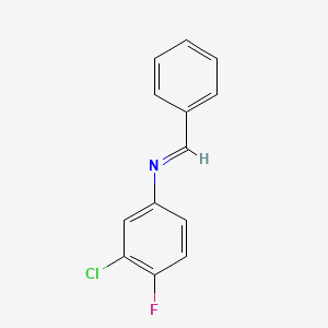 Benzenamine, 3-chloro-4-fluoro-N-(phenylmethylene)-