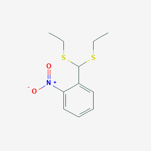 Benzene, 1-[bis(ethylthio)methyl]-2-nitro-