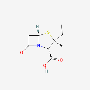 (2S,3S,5R)-3-ethyl-3-methyl-7-oxo-4-thia-1-azabicyclo[3.2.0]heptane-2-carboxylic acid