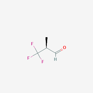 Propanal, 3,3,3-trifluoro-2-methyl-, (2S)-