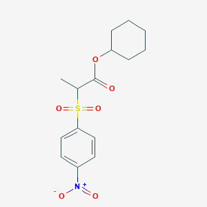 Cyclohexyl 2-(4-nitrobenzene-1-sulfonyl)propanoate