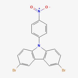 9H-Carbazole, 3,6-dibromo-9-(4-nitrophenyl)-