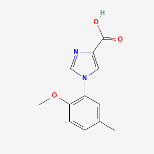 molecular formula C12H12N2O3 B1425702 1-(2-甲氧基-5-甲基苯基)-1H-咪唑-4-羧酸 CAS No. 1275488-43-1
