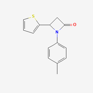 1-(4-Methylphenyl)-4-(thiophen-2-yl)azetidin-2-one