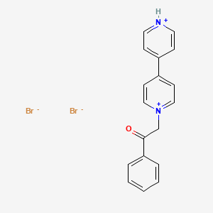 1-(2-Oxo-2-phenylethyl)-4,4'-bipyridin-1-ium dibromide