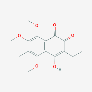 1,4-Naphthalenedione, 2-ethyl-3-hydroxy-5,6,8-trimethoxy-7-methyl-