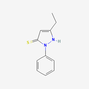 5-ethyl-2-phenyl-1H-pyrazole-3-thione