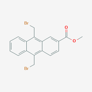 Methyl 9,10-bis(bromomethyl)anthracene-2-carboxylate