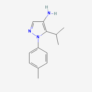 B1425711 1-(4-methylphenyl)-5-(propan-2-yl)-1H-pyrazol-4-amine CAS No. 1501926-22-2