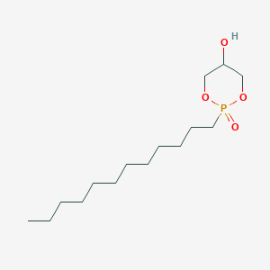 2-Dodecyl-5-hydroxy-1,3,2lambda~5~-dioxaphosphinan-2-one