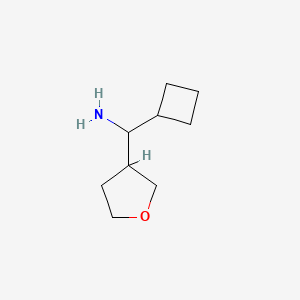 molecular formula C9H17NO B1425713 环丁基(氧杂-3-基)甲胺 CAS No. 1481380-48-6