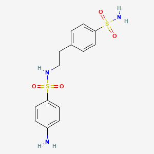 4-[2-[(4-Aminophenyl)sulfonylamino]ethyl]benzenesulfonamide