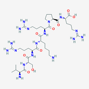 L-Valyl-L-seryl-N~5~-(diaminomethylidene)-L-ornithyl-L-lysyl-N~5~-(diaminomethylidene)-L-ornithyl-L-prolyl-N~5~-(diaminomethylidene)-L-ornithine