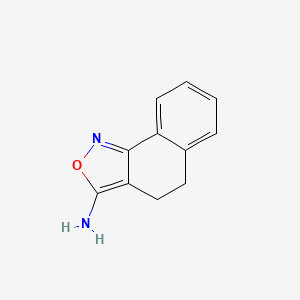 molecular formula C11H10N2O B14257154 Naphth[1,2-c]isoxazol-3-amine, 4,5-dihydro- CAS No. 186752-36-3