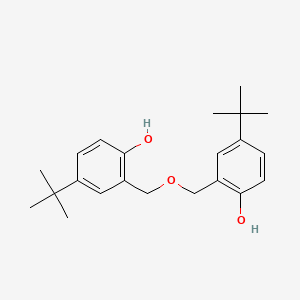 molecular formula C22H30O3 B14257161 2,2'-[Oxybis(methylene)]bis(4-tert-butylphenol) CAS No. 316356-15-7