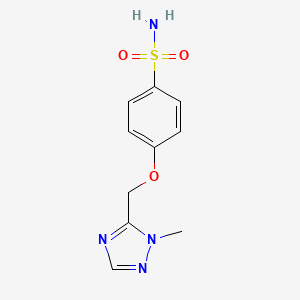 molecular formula C10H12N4O3S B1425717 4-[(1-甲基-1H-1,2,4-三唑-5-基)甲氧基]苯-1-磺酰胺 CAS No. 1423033-49-1