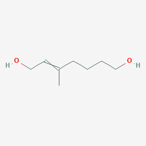 molecular formula C8H16O2 B14257180 3-Methylhept-2-ene-1,7-diol CAS No. 174317-90-9