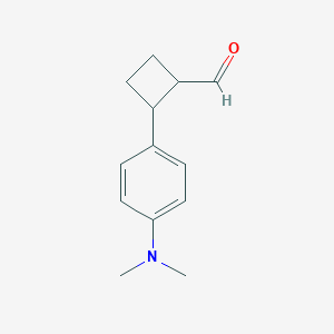 2-[4-(Dimethylamino)phenyl]cyclobutane-1-carbaldehyde