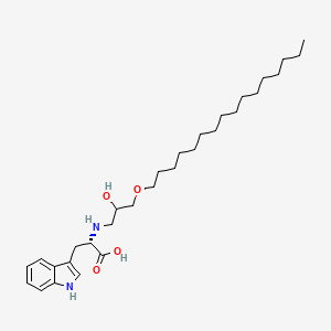 molecular formula C30H50N2O4 B14257187 N-[3-(Hexadecyloxy)-2-hydroxypropyl]-L-tryptophan CAS No. 313514-37-3