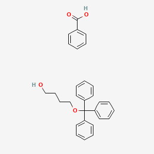 Benzoic acid;4-trityloxybutan-1-ol