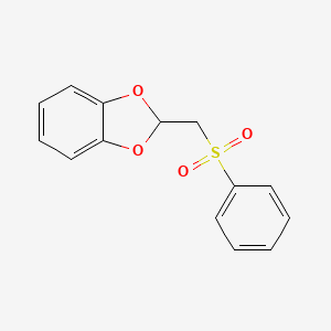 2-[(Benzenesulfonyl)methyl]-2H-1,3-benzodioxole