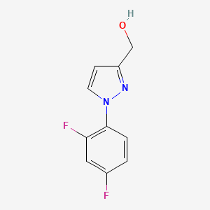 molecular formula C10H8F2N2O B1425721 [1-(2,4-二氟苯基)-1H-吡唑-3-基]甲醇 CAS No. 1494088-89-9