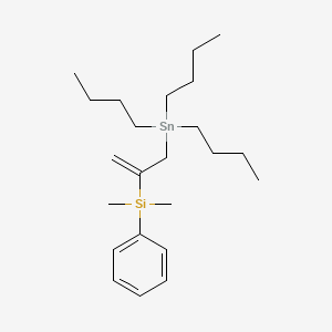 Silane, dimethylphenyl[1-[(tributylstannyl)methyl]ethenyl]-