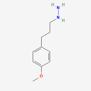 molecular formula C10H16N2O B14257236 [3-(4-Methoxyphenyl)propyl]hydrazine CAS No. 316173-58-7