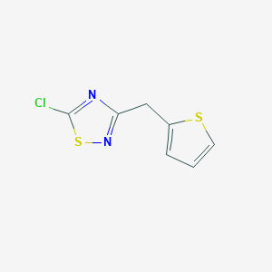 molecular formula C7H5ClN2S2 B1425727 5-氯-3-(噻吩-2-基甲基)-1,2,4-噻二唑 CAS No. 1338218-71-5